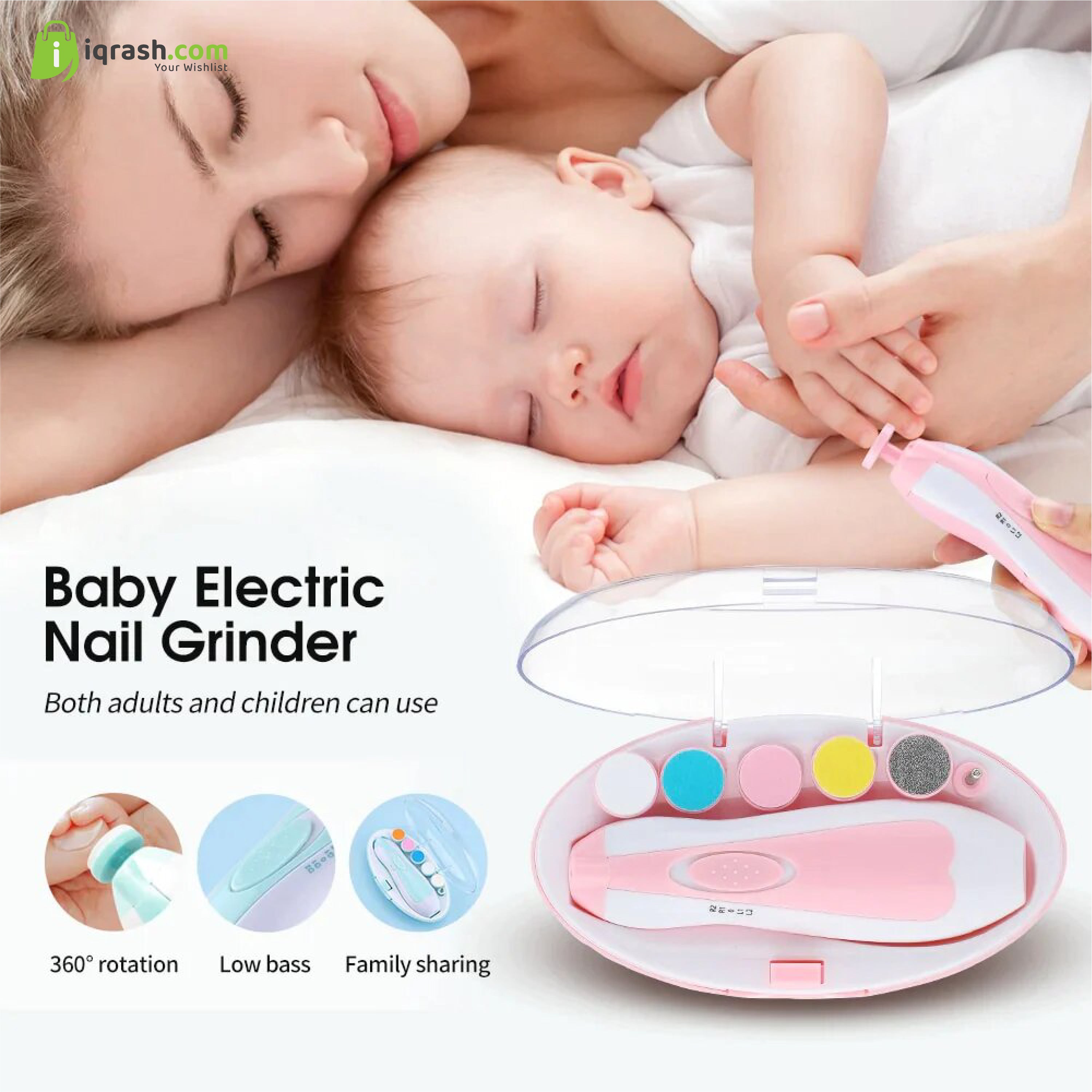 Amazon.com: Baby Nail Trimmer Electric Nail File Baby Nail Clippers, 20 in  1 Safe Nail Filer Grinder Kit for Newborn Infant Toddler Kids or Adults  Toes Fingernails Care Trim Polish, Led Light